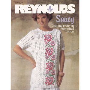 Vintage Patterns Reynolds Yarns Saucy Volume 427, Knit Mercerized Cotton Embroid